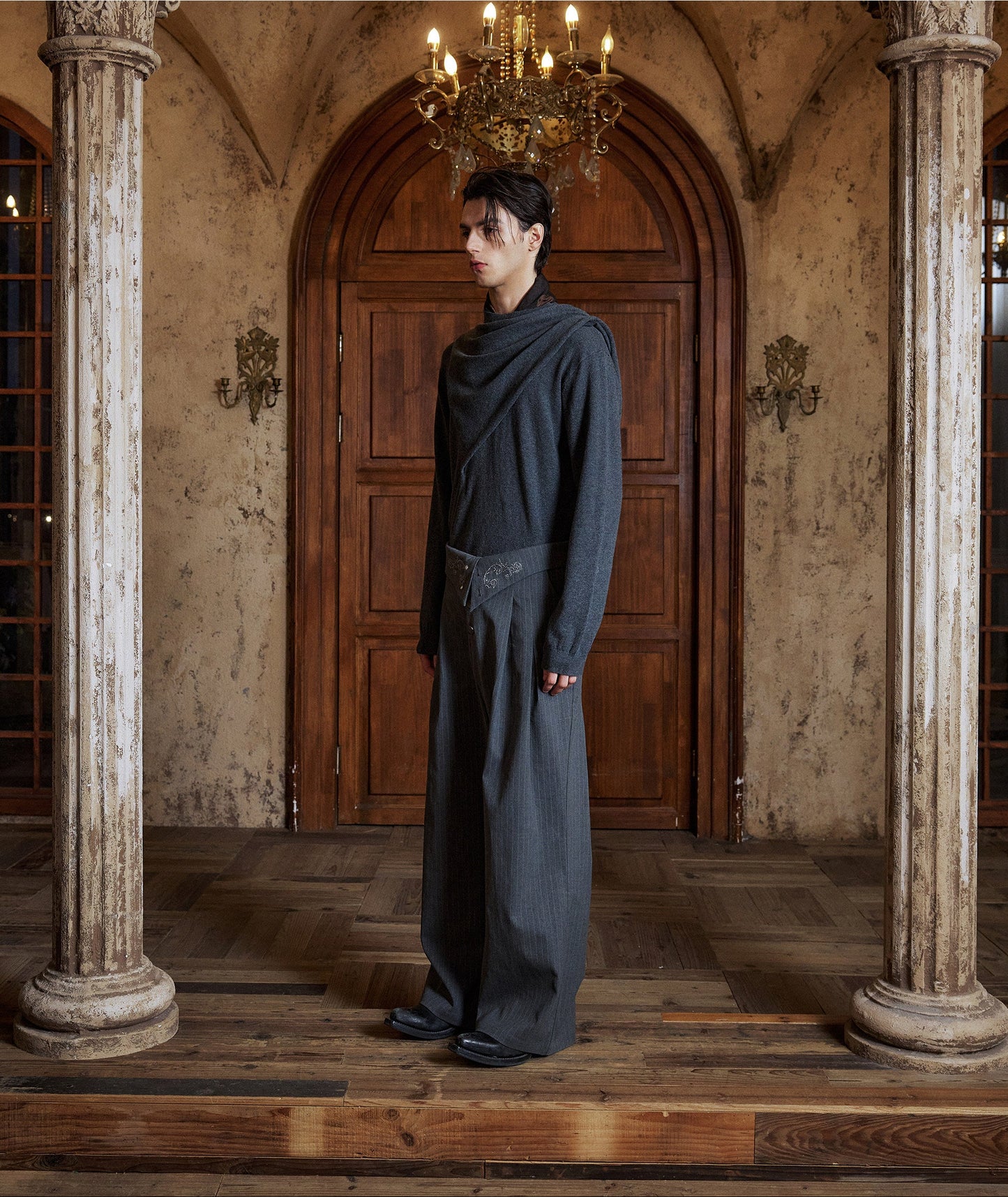 "bone-to-the-bone" knit sweater