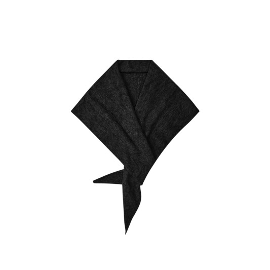 Wool-blend Triangle Scarf