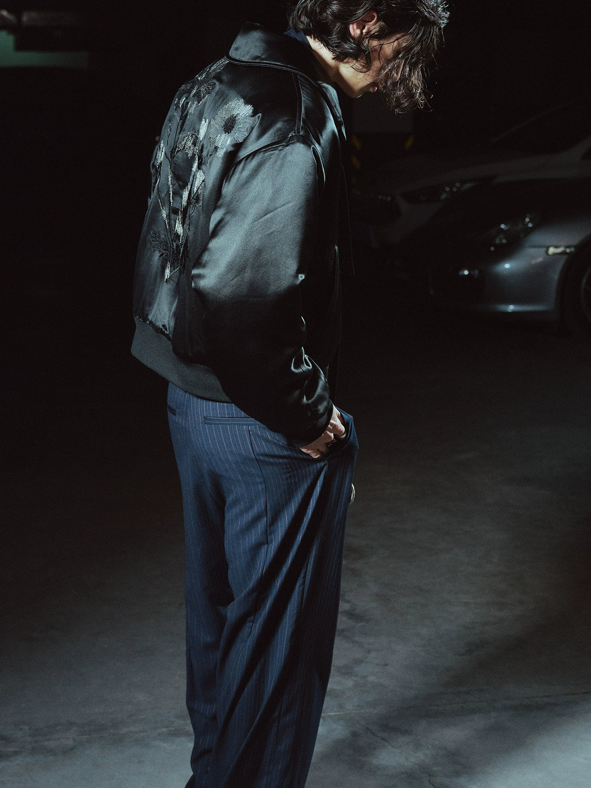 Flower Embroidered Cotton Jacket