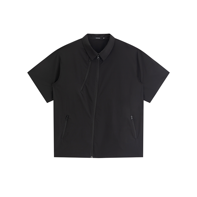 Quick Dry Zip Lapel shirt