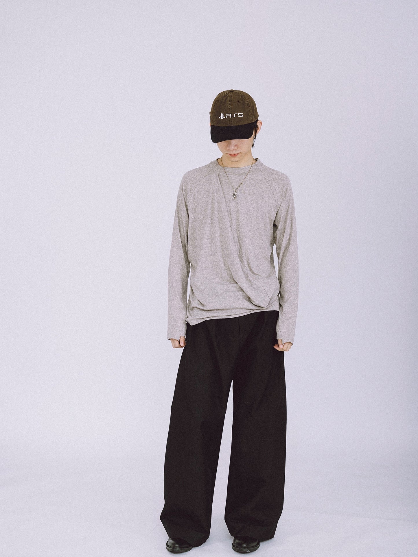 Tencel Wool Spiral Long Sleeve T-shirt