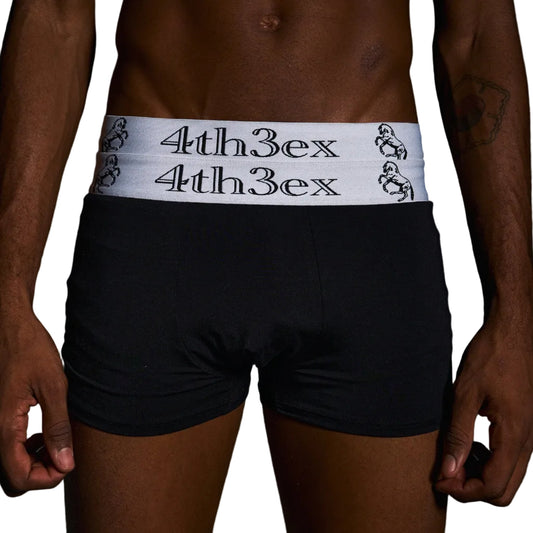 Embroidered war horse double waist boxers