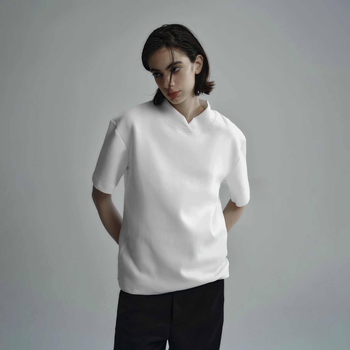 Petal Collar Short Sleeve T-Shirt