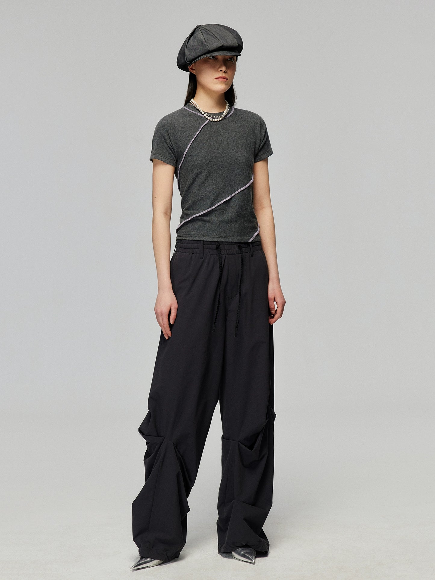 Spiral Trim Short Sleeve T-Shirt