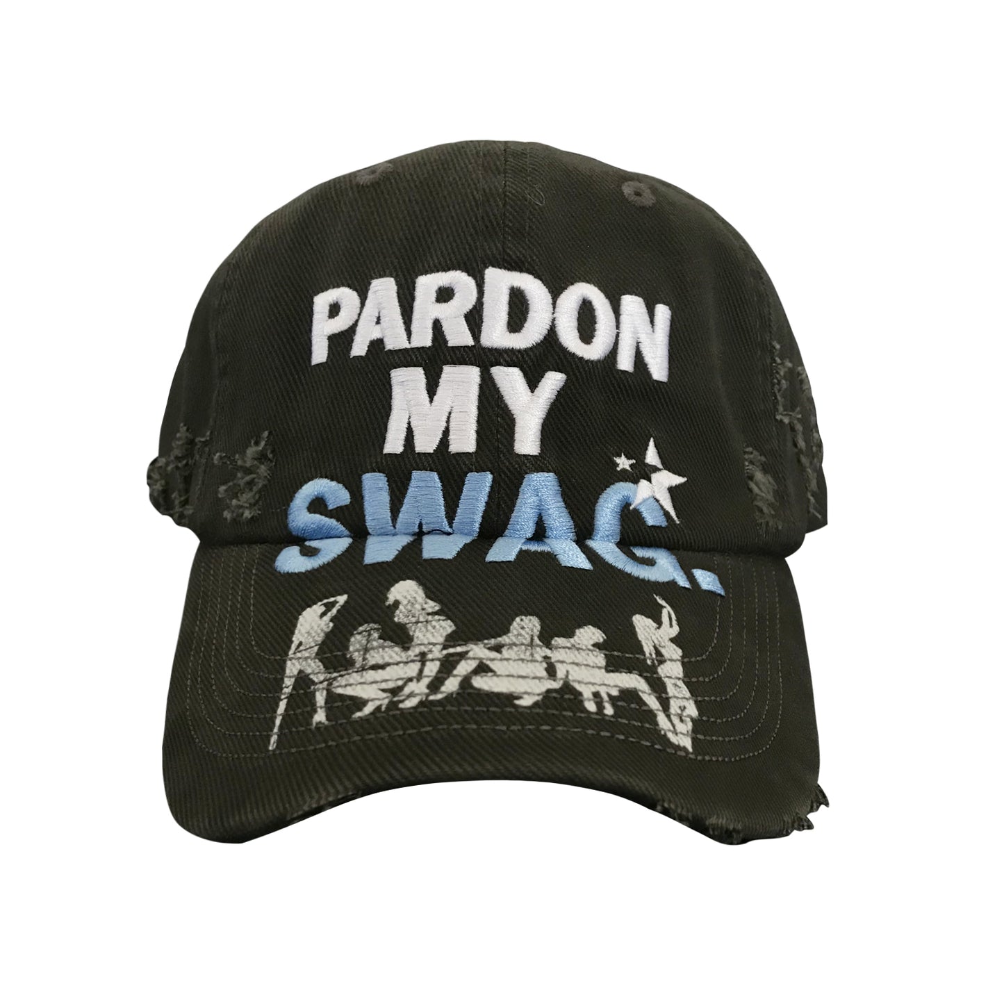 'PARDON MY SWAG' embroidered cap