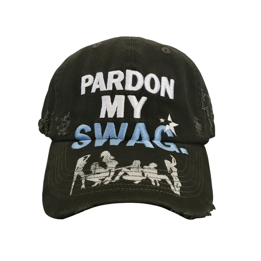'PARDON MY SWAG' embroidered cap