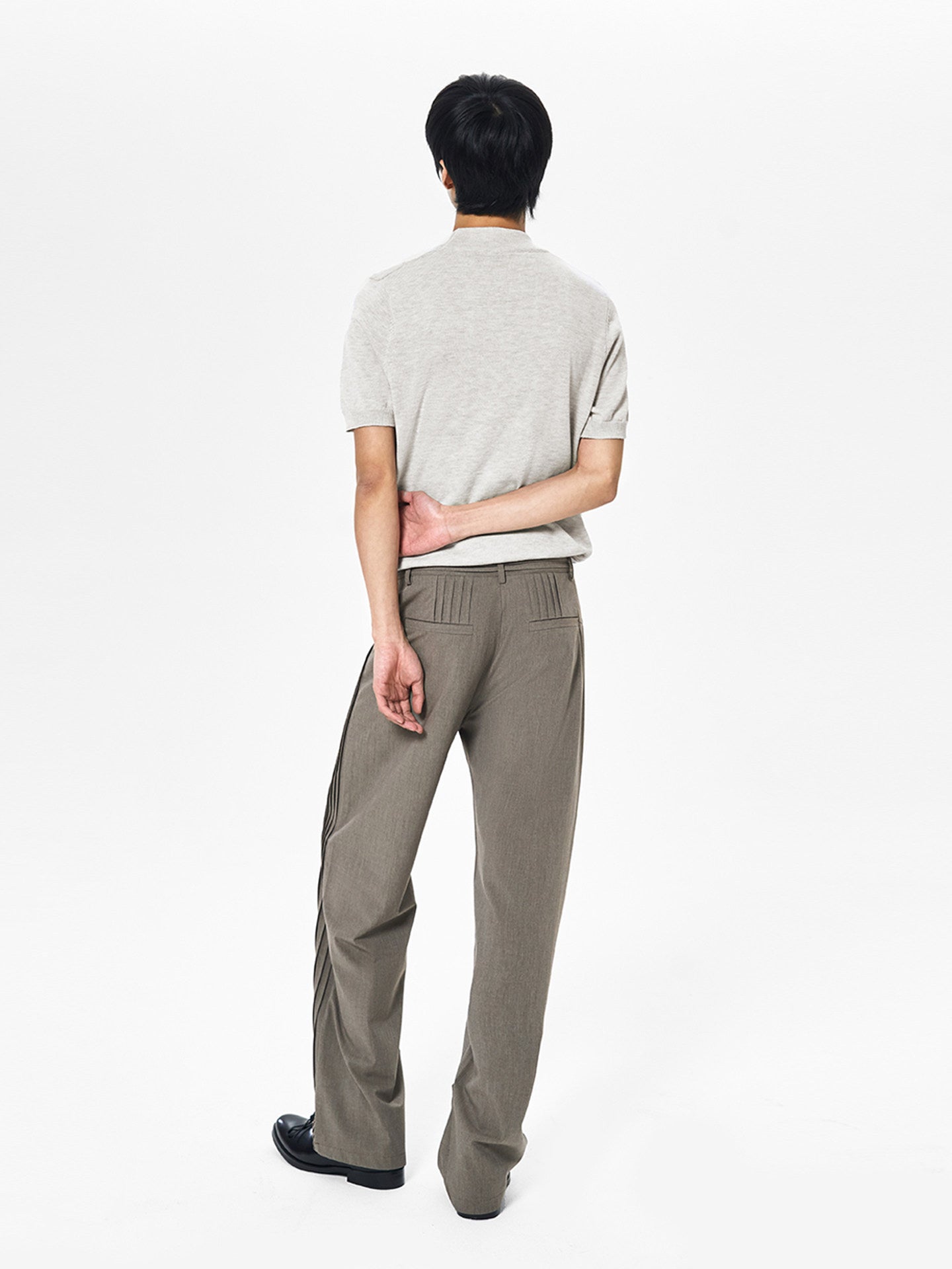 'Traccia' High-Waisted Trousers