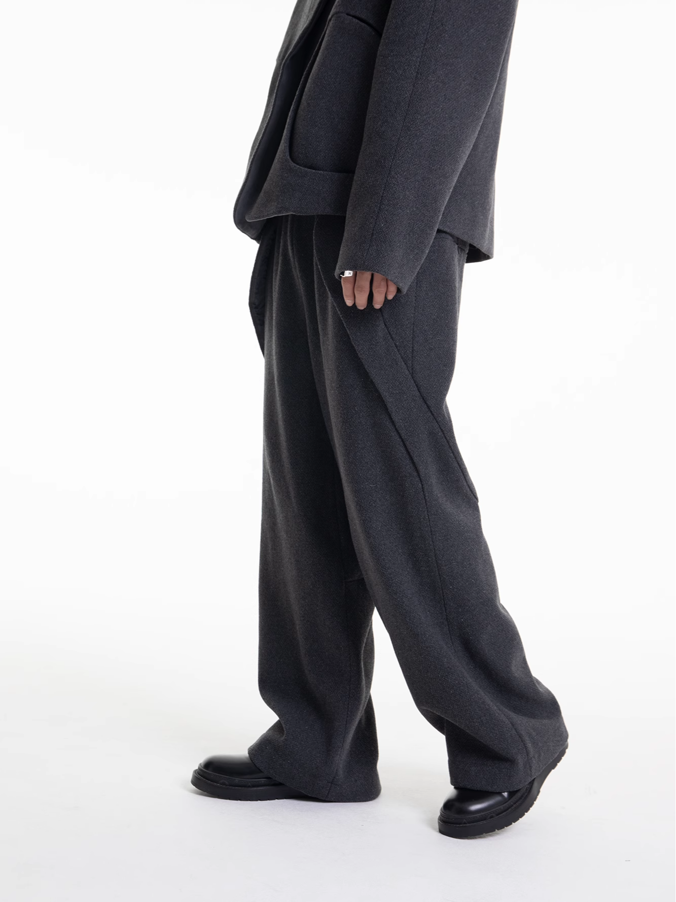AWeBreak Cut Wool Trousers