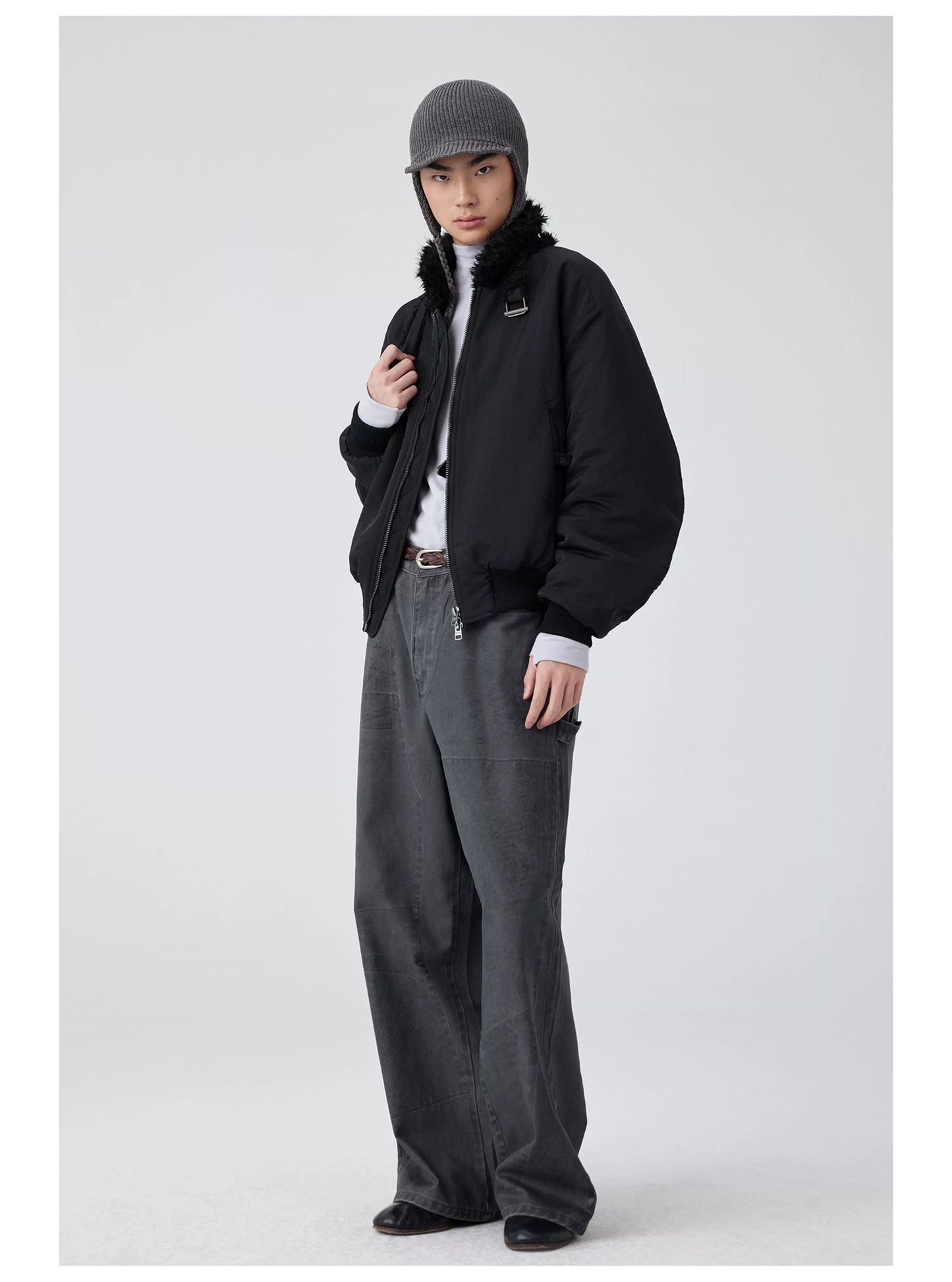 Fur Collar MA-1 Bomber Jacket