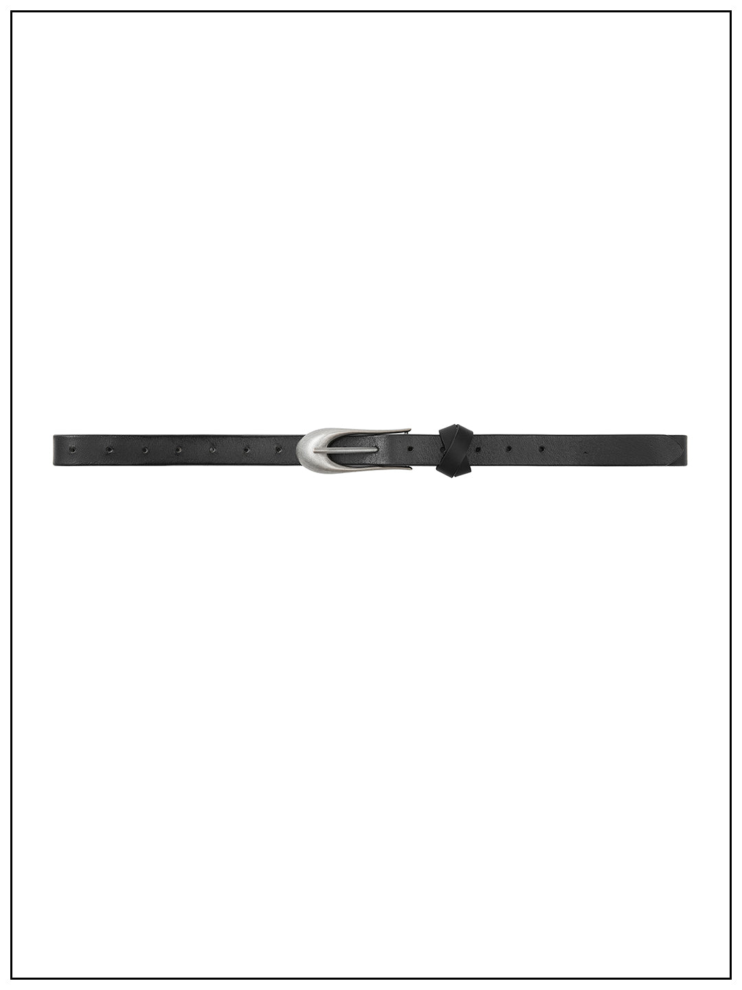 Fax Copy Express* Shaped Buckle Belt With Irregular Buckle