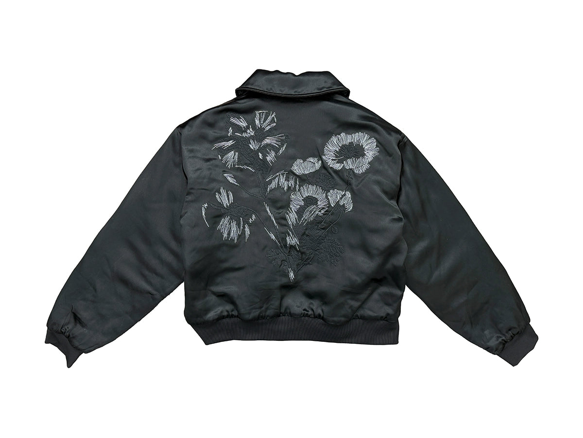 Flower Embroidered Cotton Jacket