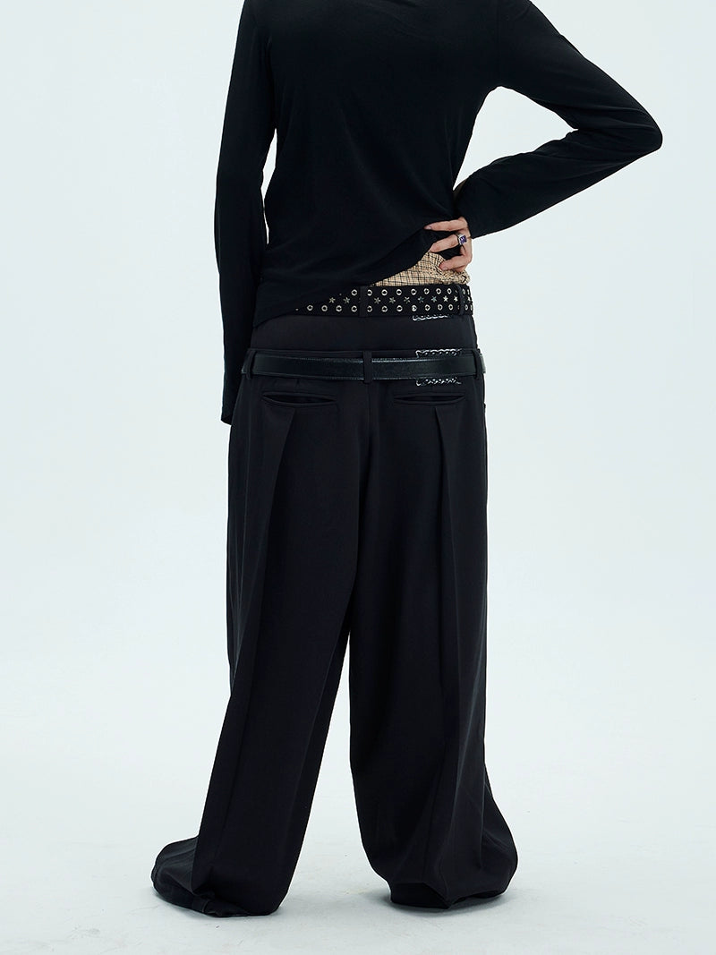 Double Waist Baggy Trouser