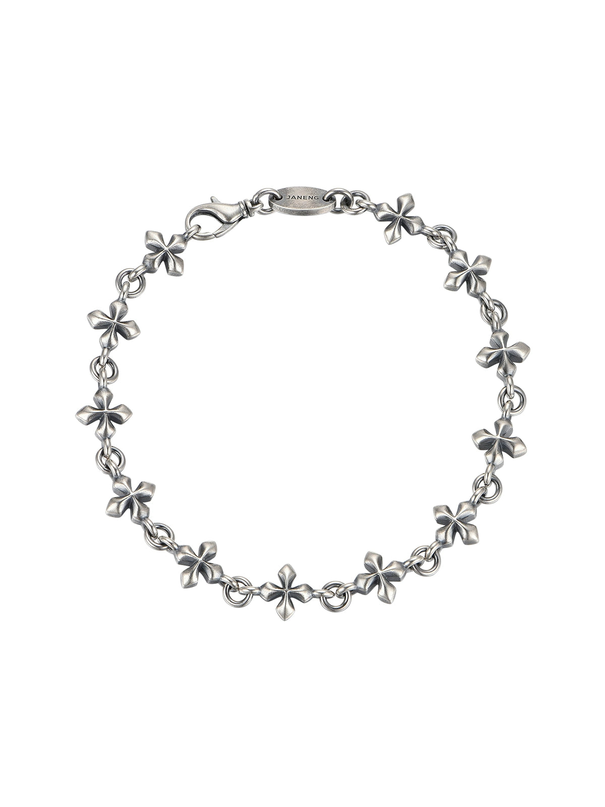Silver cross bracelet