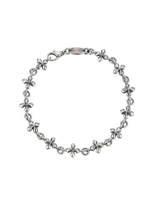 Silver cross bracelet
