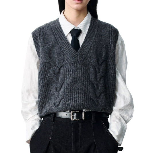 Cable-Knit Vest