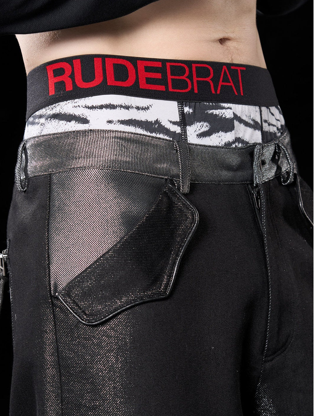 'REBEL' tiger print modal briefs