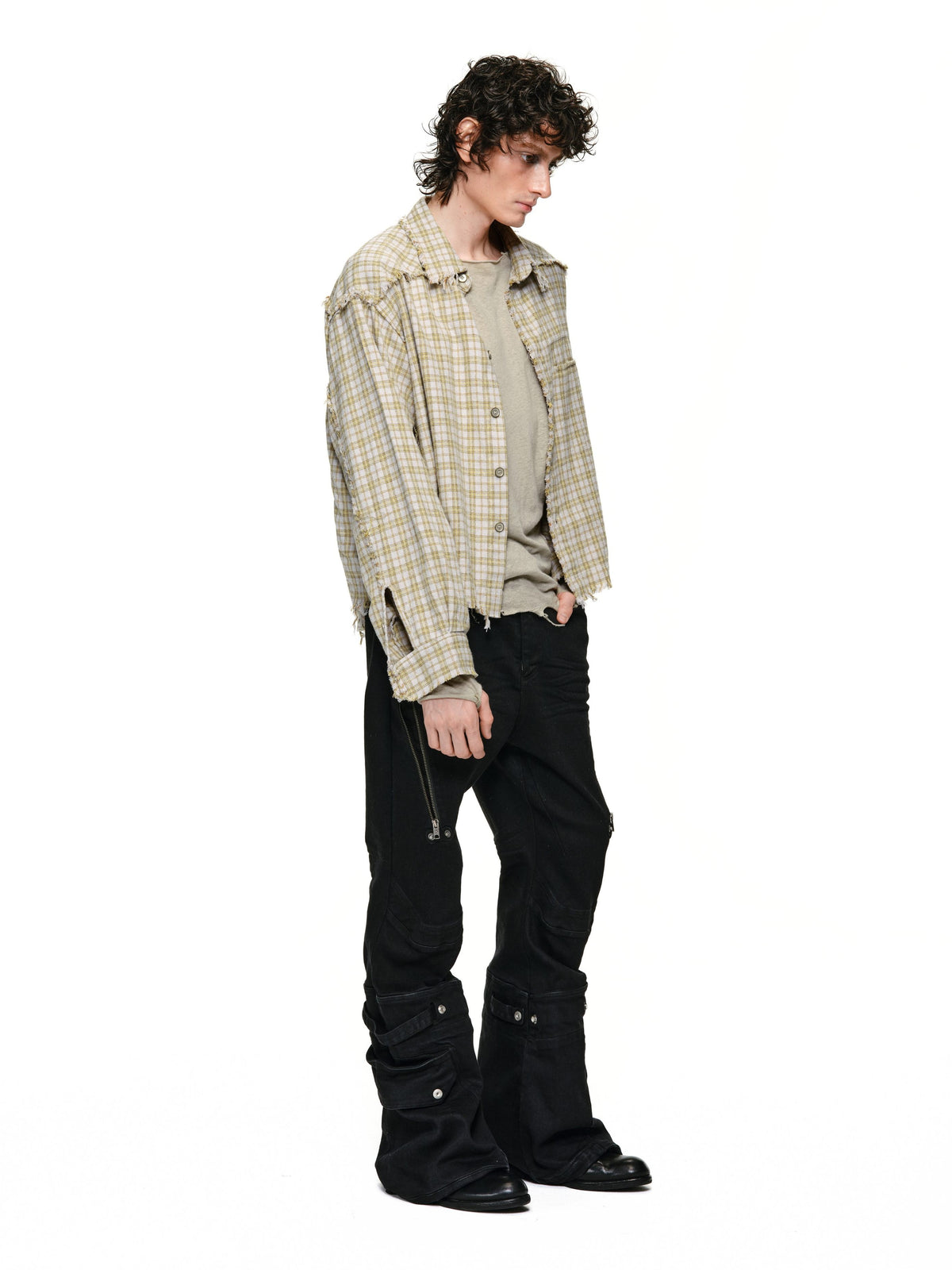AURORA SLOUCH FIT WASHED CHECK SHIRT