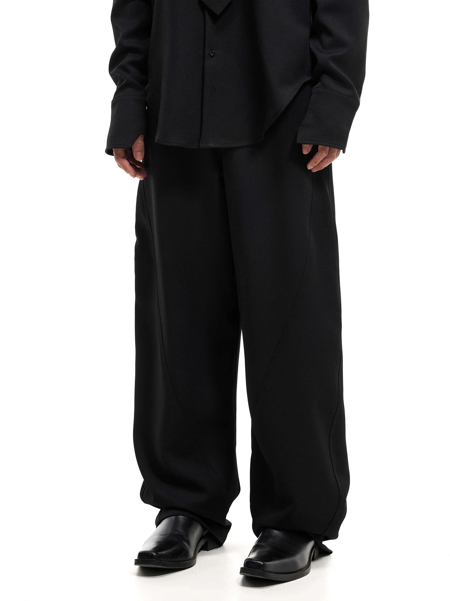 Anti-wrinkle Cropped Suit Pants