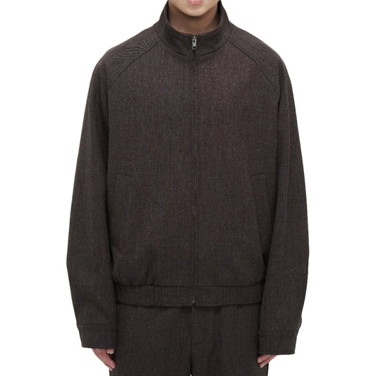 Textured Stand Collar Jacket