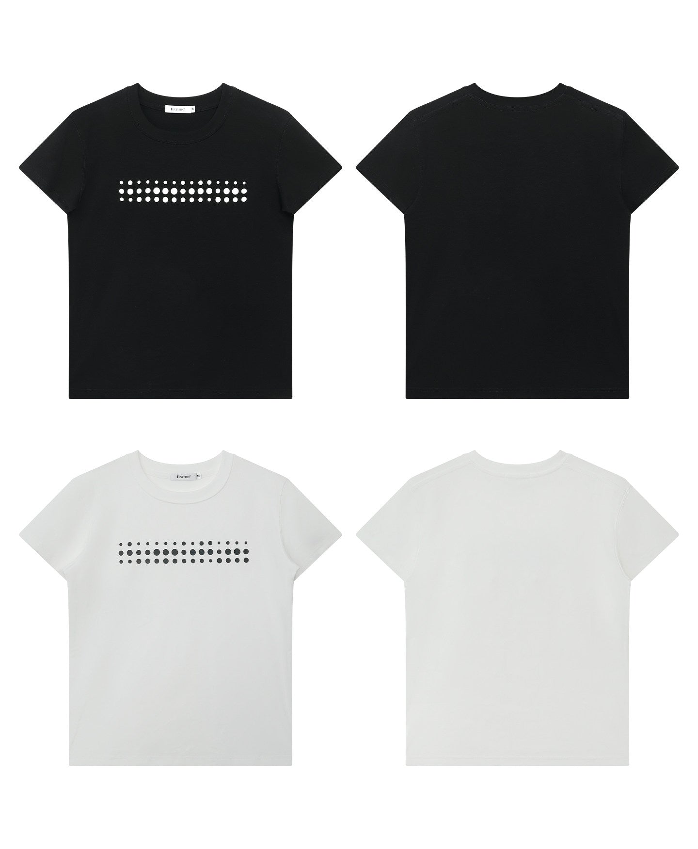 Polka dot short-sleeve T-shirt