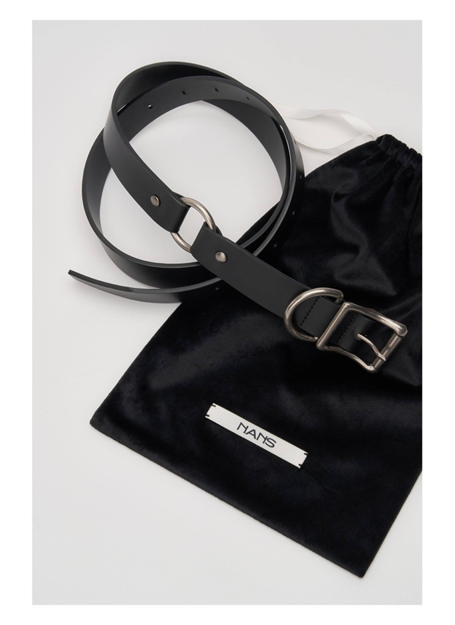 Aged Antique Silver Calfskin Belt
