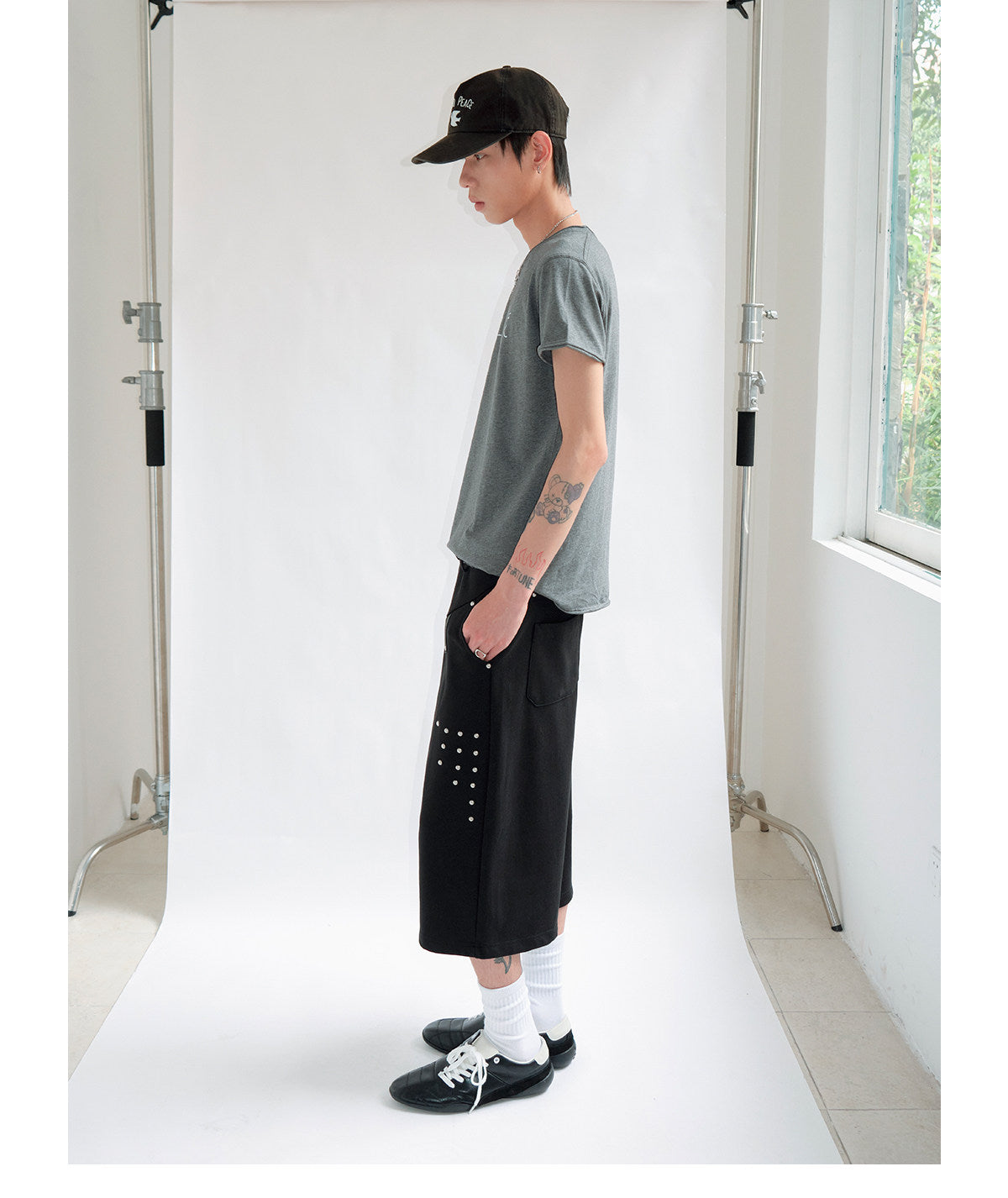 FUNKYFUN Rivet Six-Point Shorts
