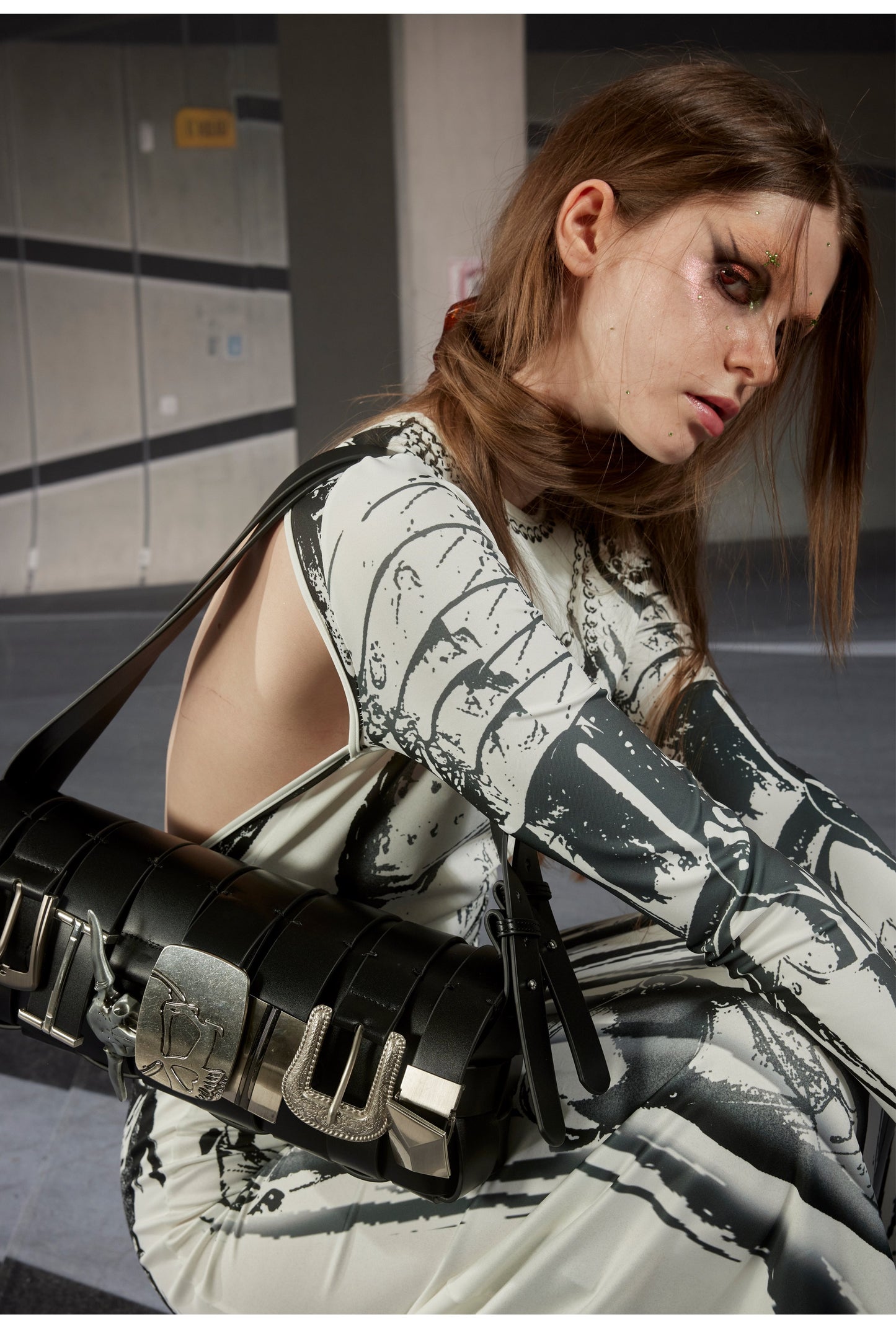 Belt Braided Shoulder Bag