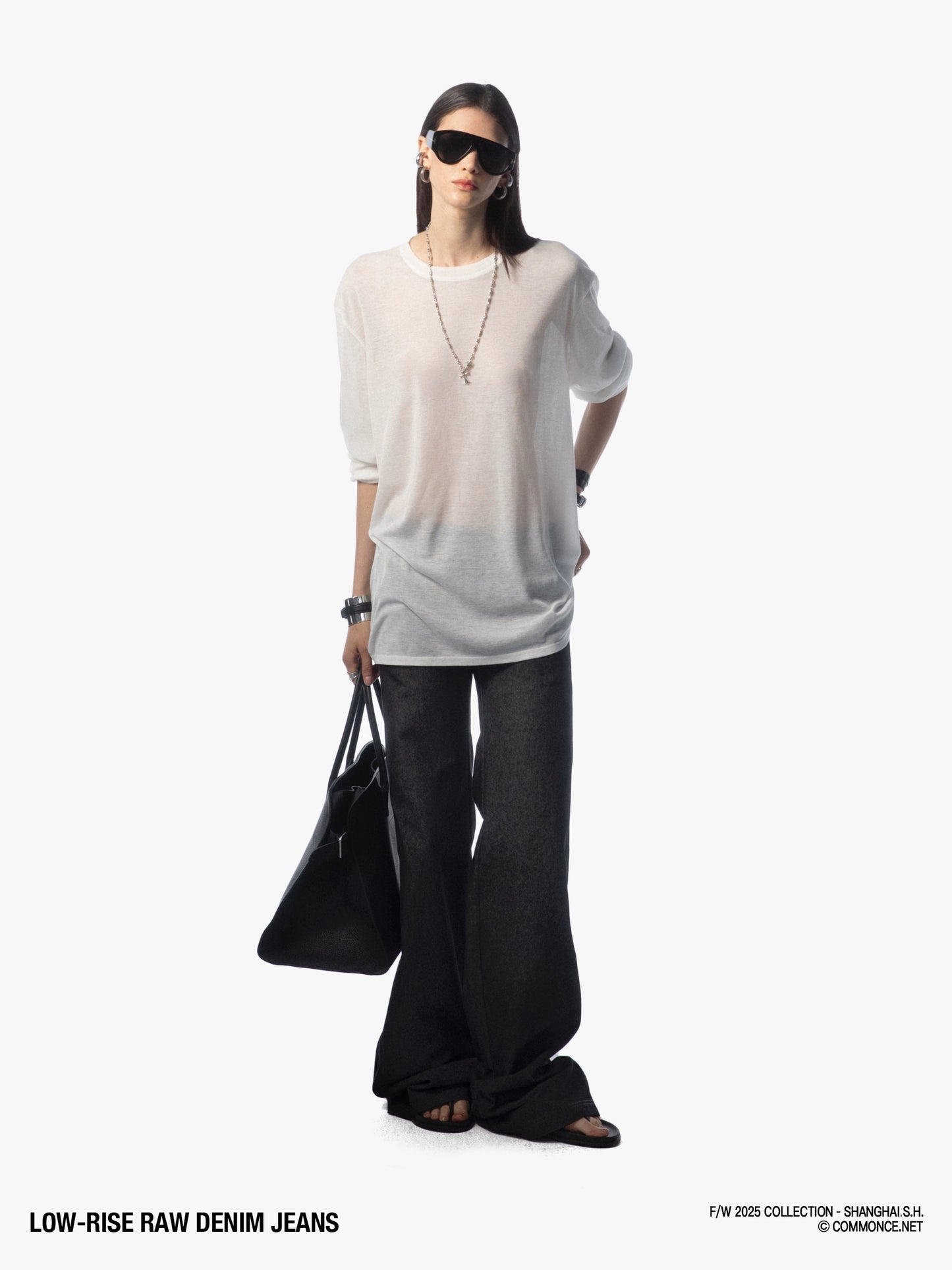 Low-rise Raw Denim Jeans