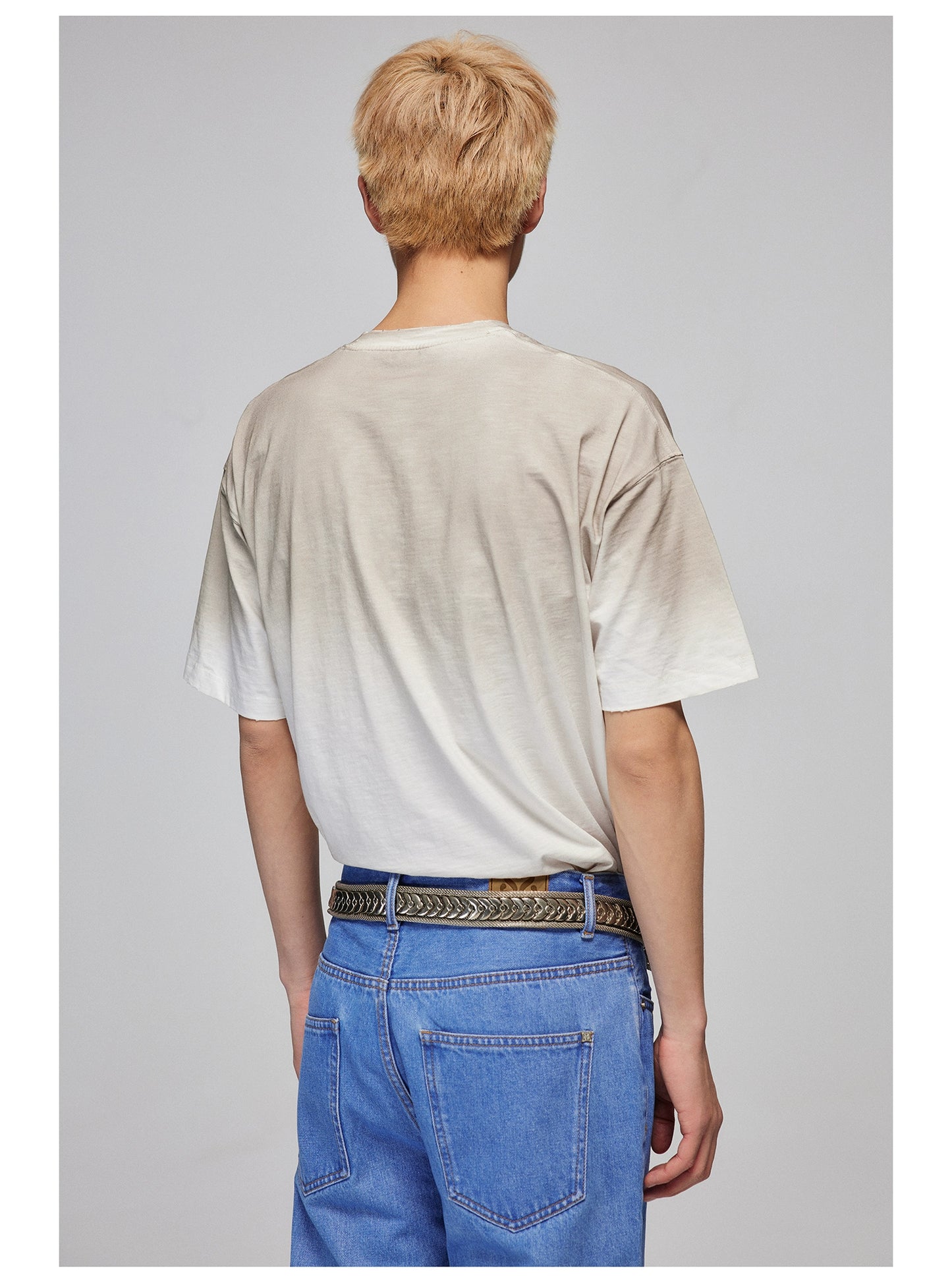 Spray Dye Distressed Short Sleeve T-Shirt