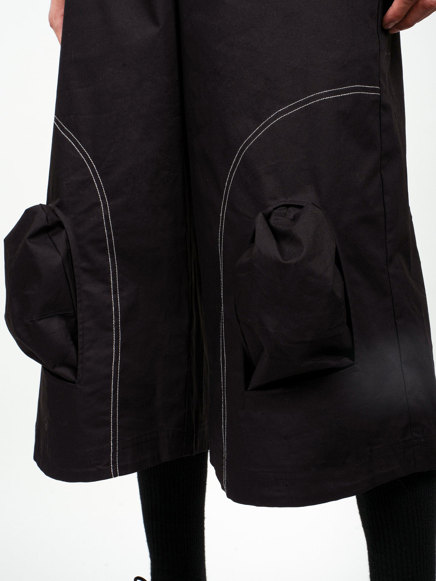 Wide Leg Dark Shorts