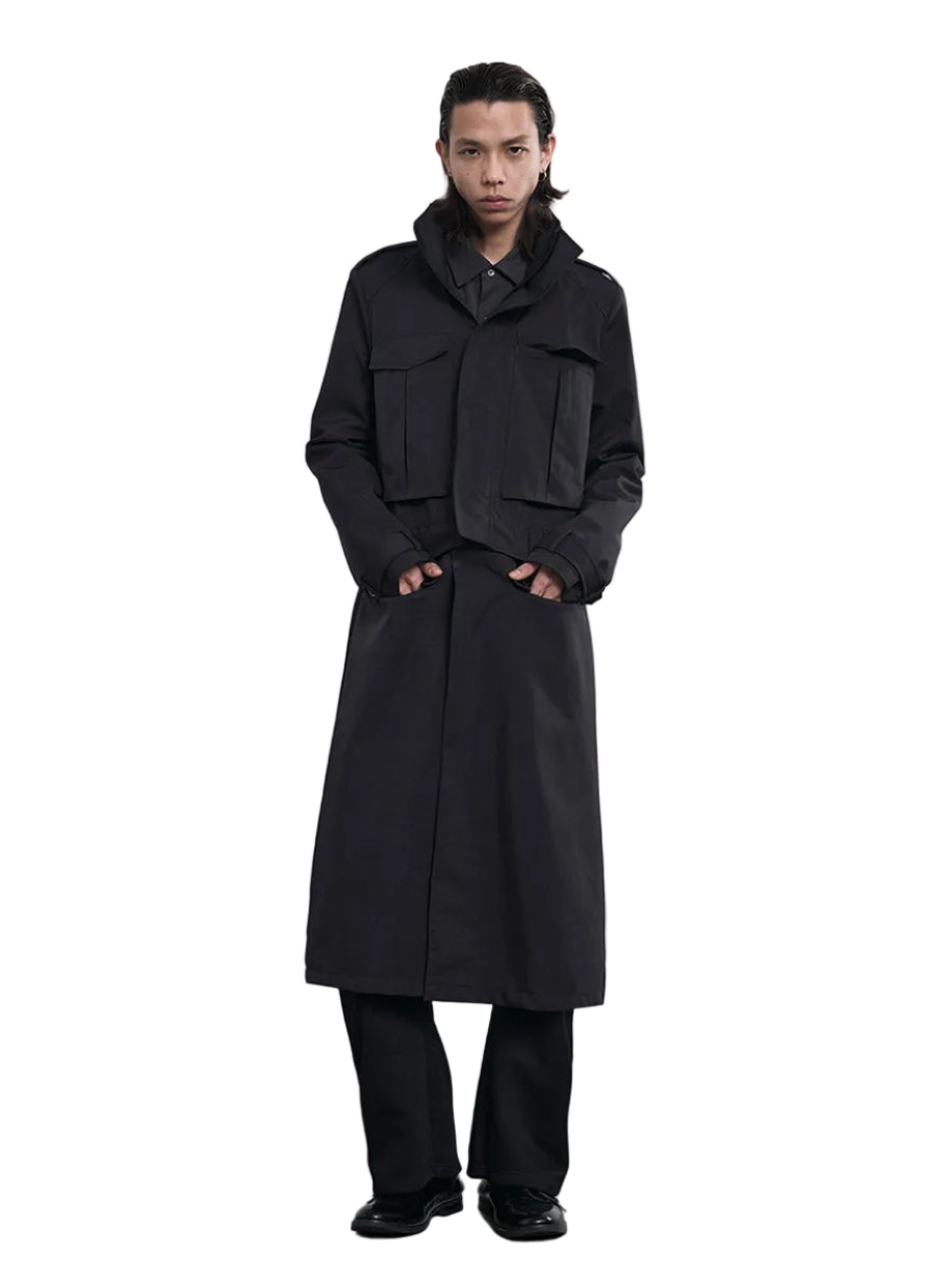 Waterproof safari multi-form trench coat