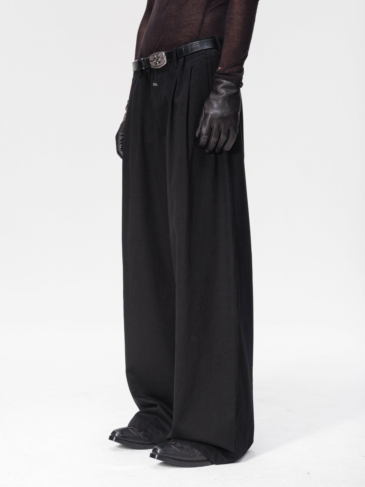 Midnight Wide-Leg Casual Pants