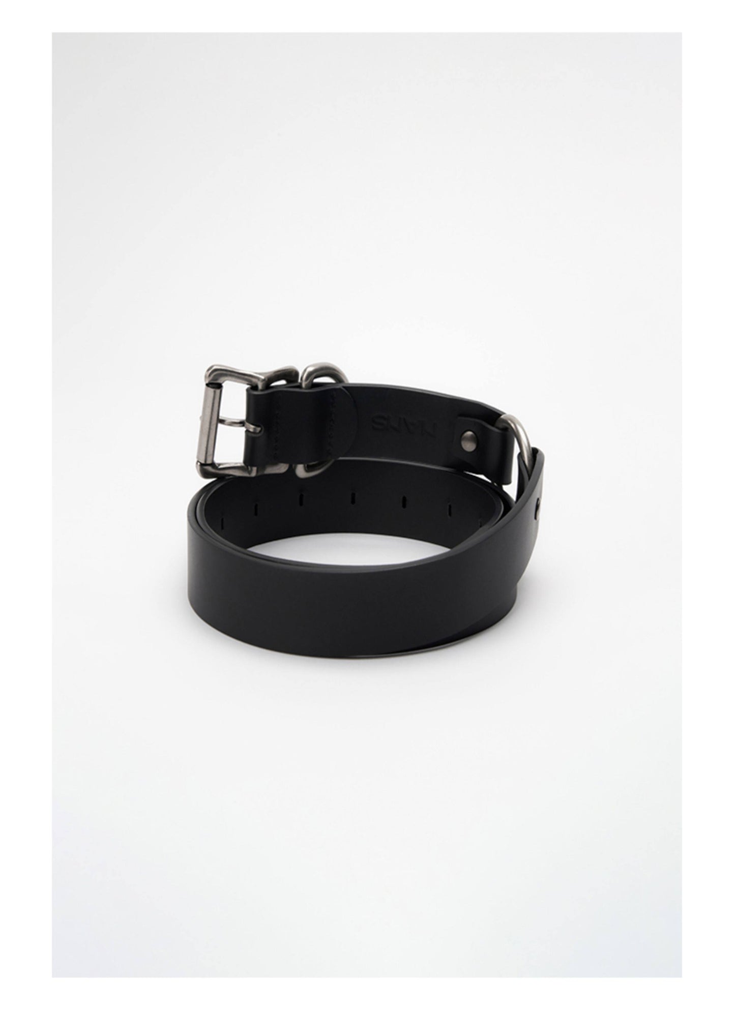 Aged Antique Silver Calfskin Belt