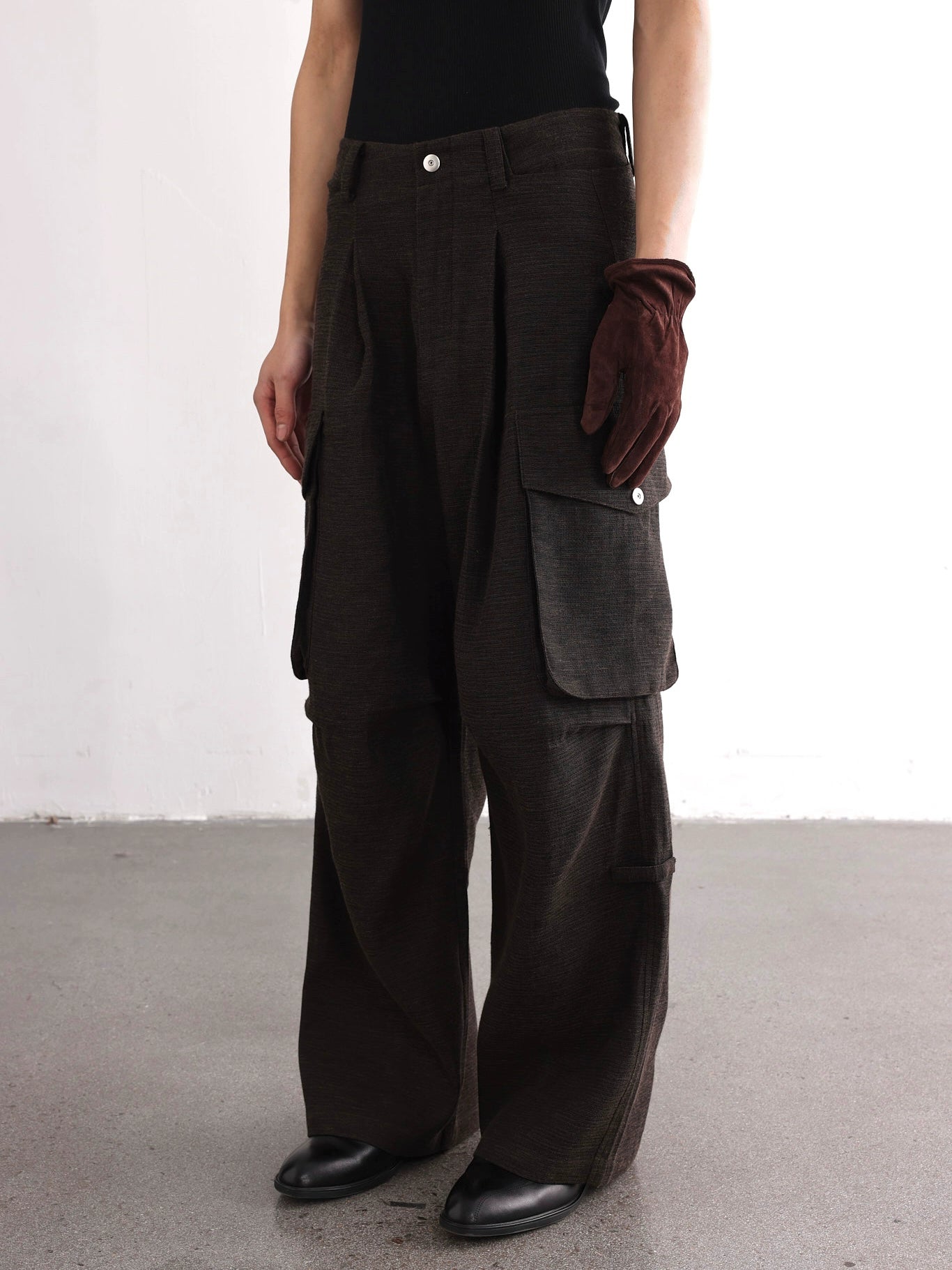 Linen Cargo Pants k11