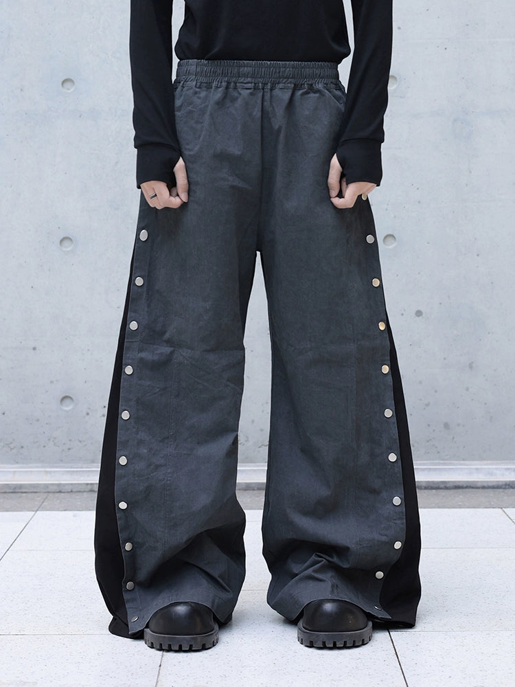 panelled  opium wide-leg trousers