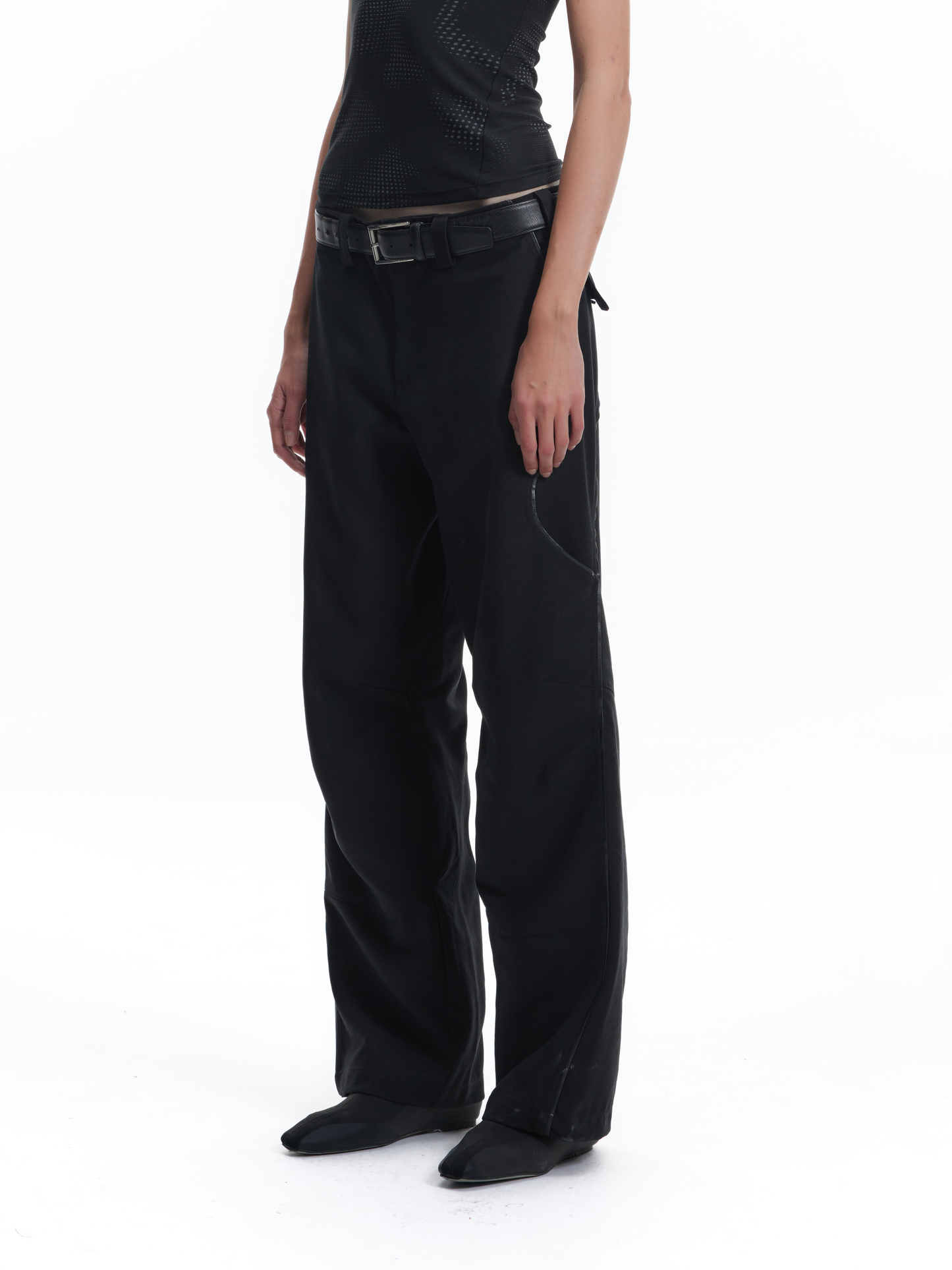 3D patchwork cargo pants