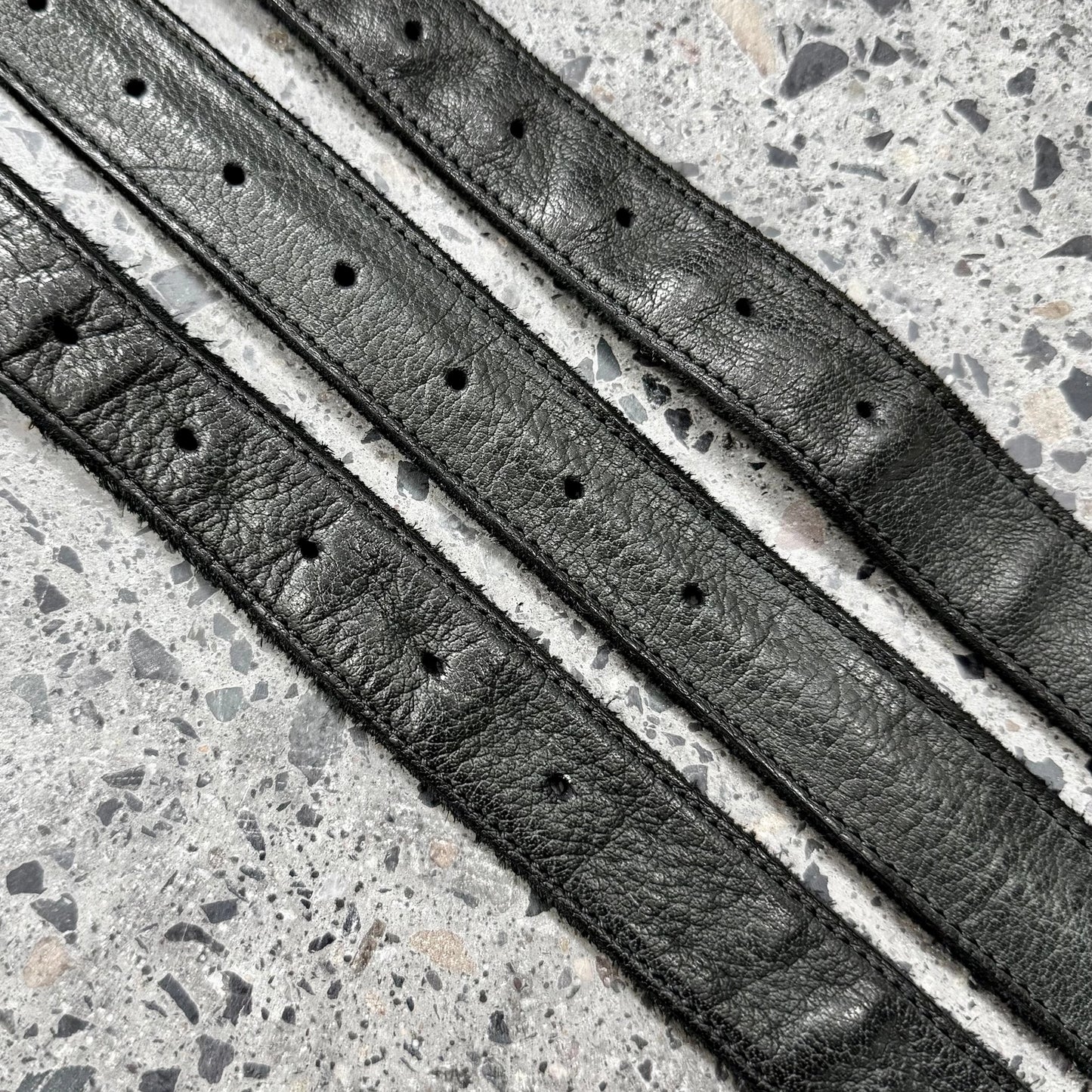 niddeguepes Vintage distressed copper buckle belt