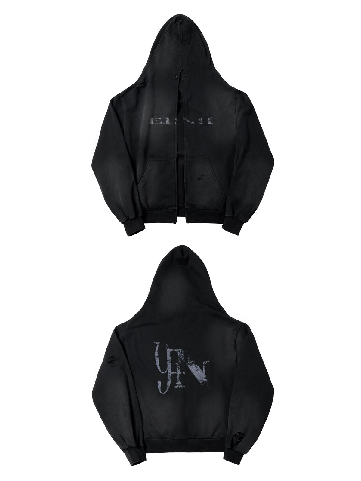 'EIN2' collection washed Hoodie