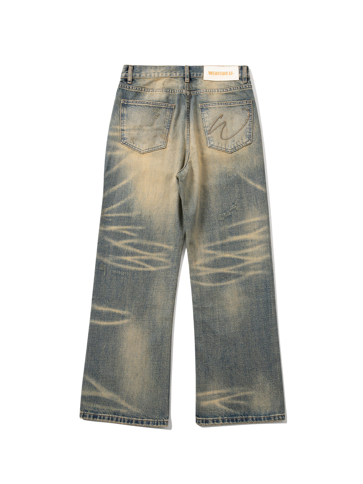 Mud loose straight-leg jeans