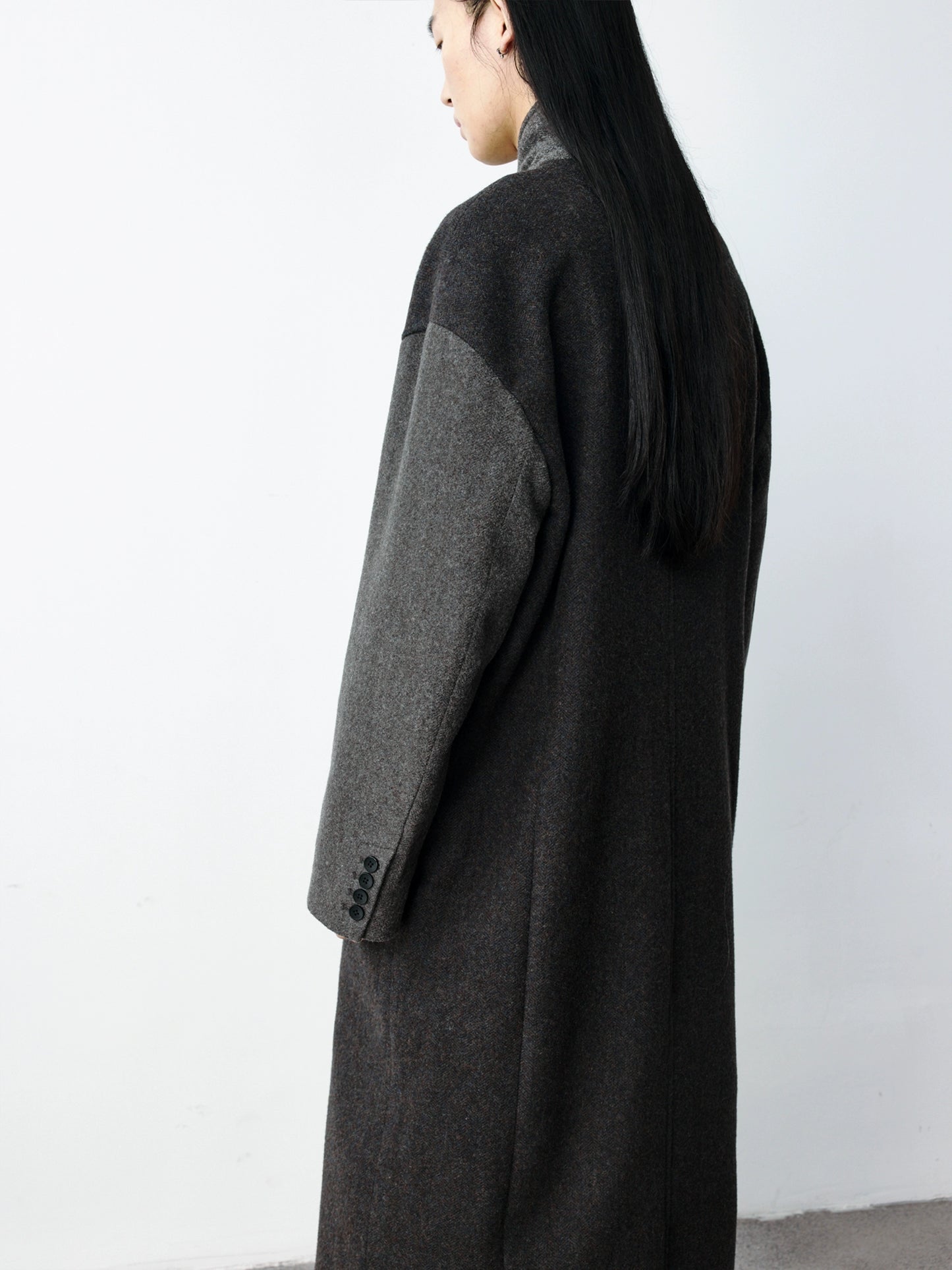 Patch Work Wool Coat