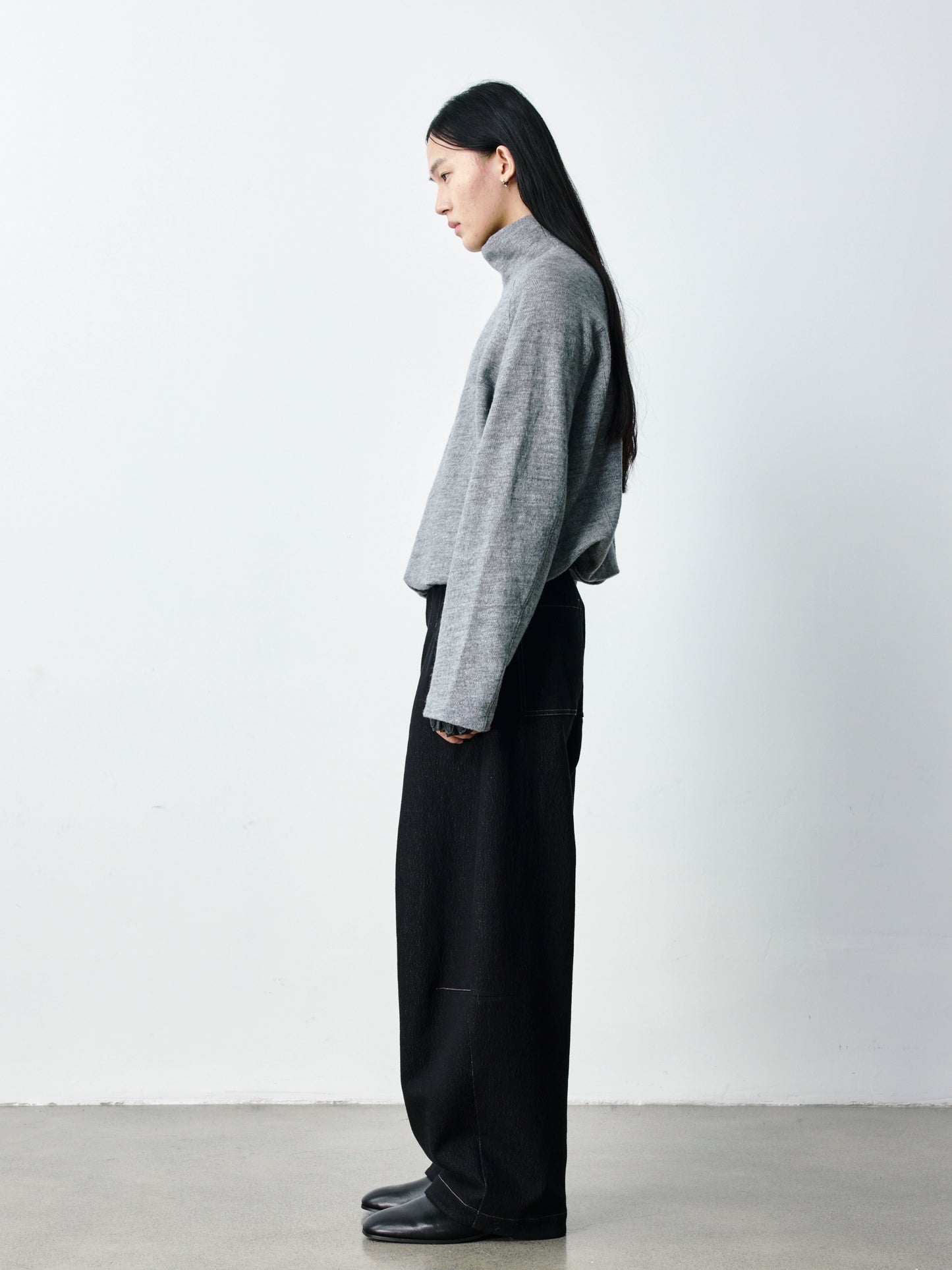 Merino Wool  High Neck Sweater