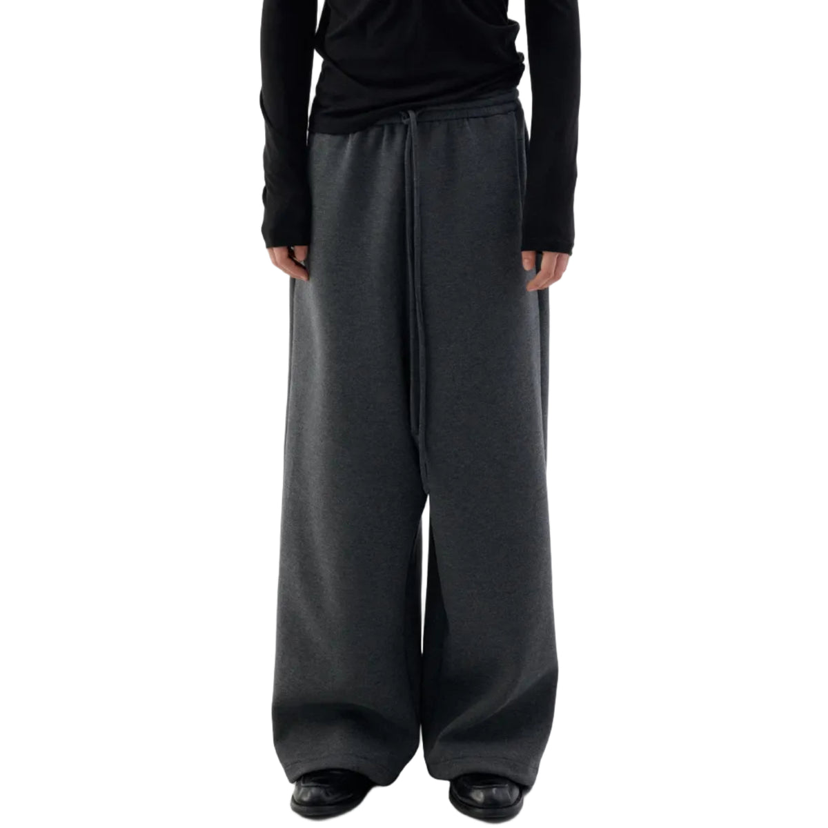 Dropped straight sweatpants