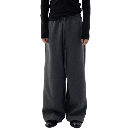 Dropped straight sweatpants