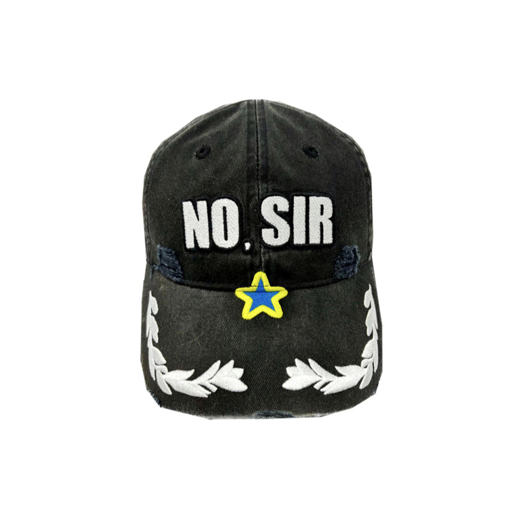 CHAI NO,SIR embroidered Police cap