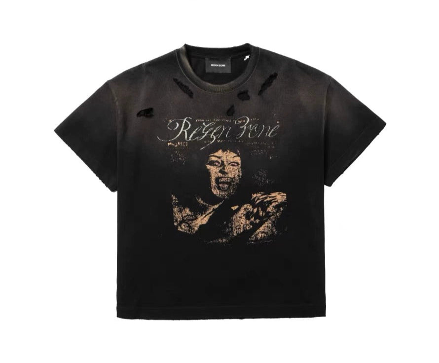 "RIOT" Blood Stain Vampire Short Sleeve T-shirts