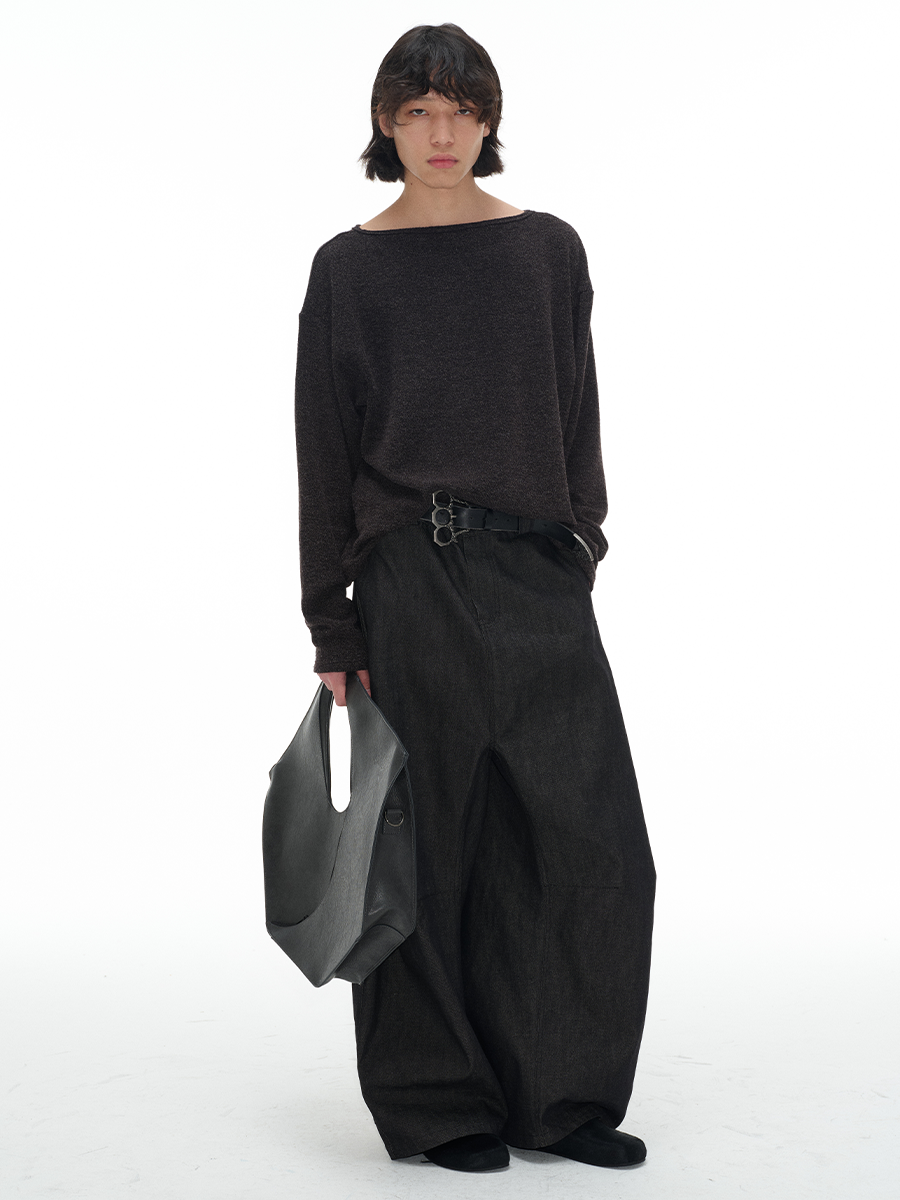 lazy boat neck Knit