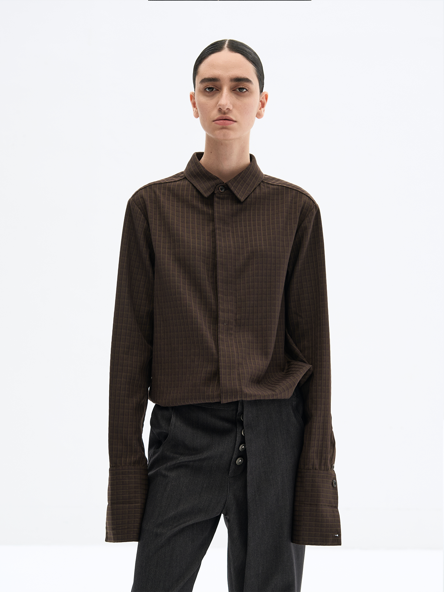 Full-Shoulder Long Sleeve Shirt