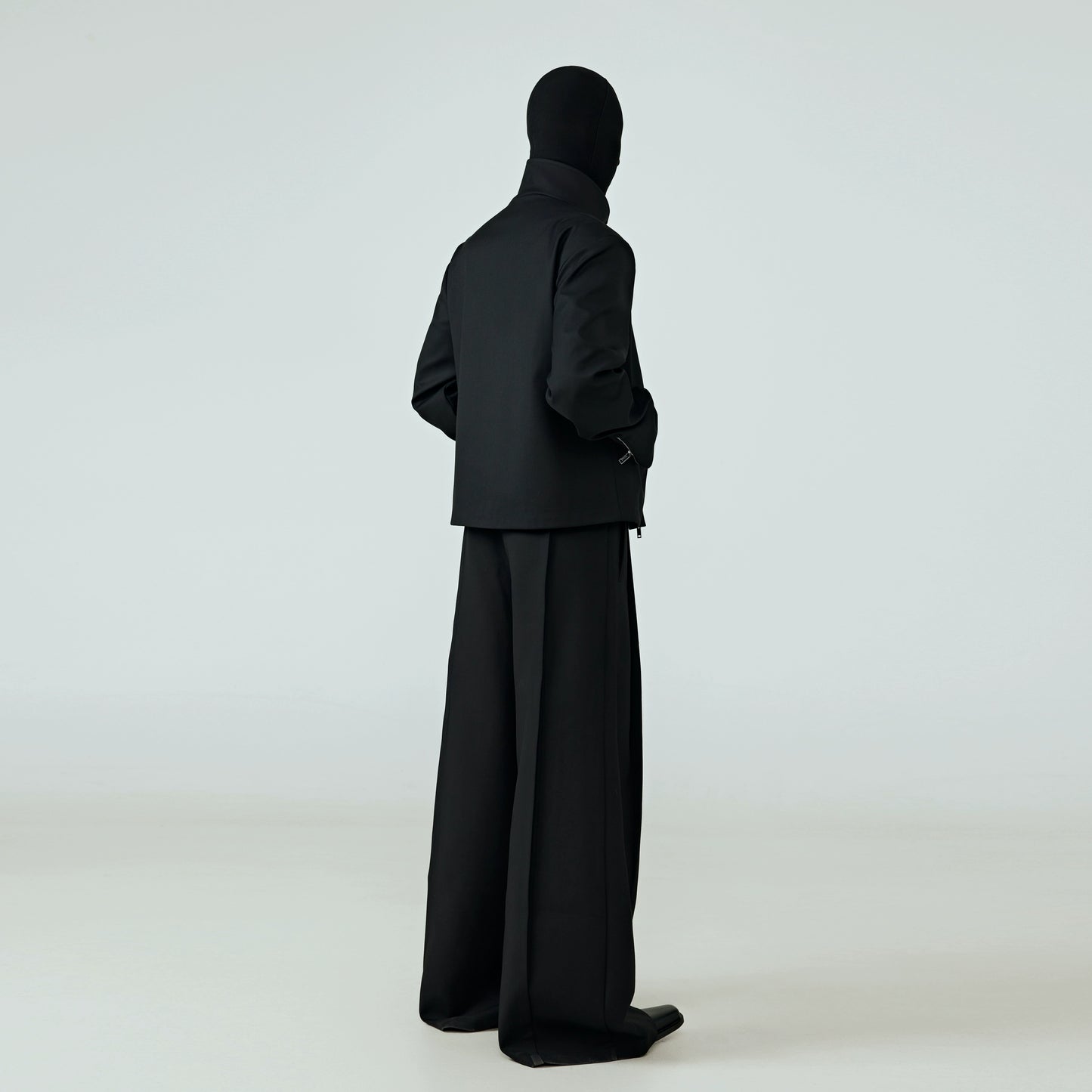 Stand Collar Cropped Jacket