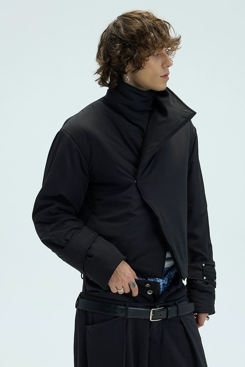 Single-button Short Padded Jacket