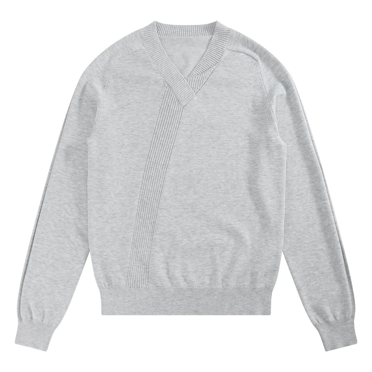 Patchwork saddle shoulder knit